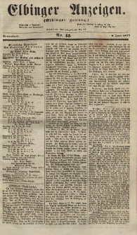 Elbinger Anzeigen, Nr. 45. Sonnabend, 2. Juni 1855
