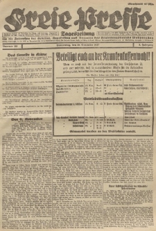 Freie Presse, Nr. 181 Donnerstag 10. November 1927 3. Jahrgang