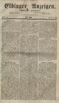 Elbinger Anzeigen, Nr. 50. Mittwoch, 20. Juni 1855