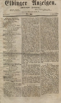 Elbinger Anzeigen, Nr. 55. Sonnabend, 7. Juli 1855
