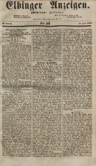 Elbinger Anzeigen, Nr. 56. Mittwoch, 11. Juli 1855