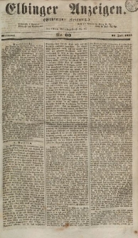 Elbinger Anzeigen, Nr. 60. Mittwoch, 25. Juli 1855