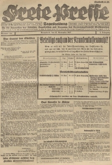 Freie Presse, Nr. 183 Sonnabend 12. November 1927 3. Jahrgang