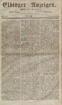 Elbinger Anzeigen, Nr. 66. Mittwoch, 15. August 1855
