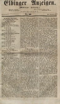 Elbinger Anzeigen, Nr. 69. Sonnabend, 25. August 1855