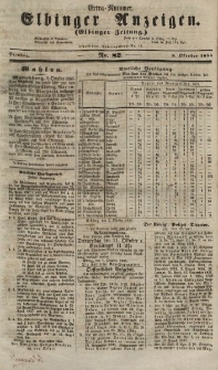 Elbinger Anzeigen, Nr. 82. Dienstag, 9. Oktober 1855