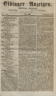 Elbinger Anzeigen, Nr. 90. Sonnabend, 3. November 1855