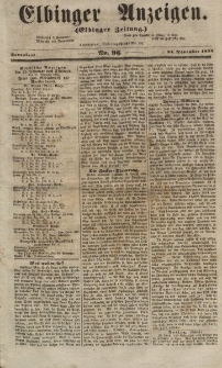 Elbinger Anzeigen, Nr. 96. Sonnabend, 24. November 1855