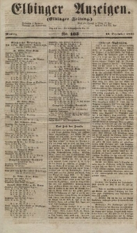 Elbinger Anzeigen, Nr. 105. Montag, 24. Dezember 1855