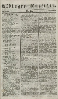 Elbinger Anzeigen, Nr. 26. Sonnabend, 31. März 1849