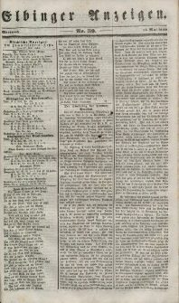Elbinger Anzeigen, Nr. 39. Mittwoch, 16. Mai 1849