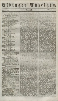 Elbinger Anzeigen, Nr. 52. Sonnabend, 30. Juni 1849
