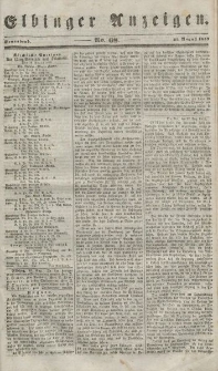 Elbinger Anzeigen, Nr. 68. Sonnabend, 25. August 1849