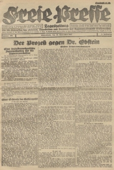 Freie Presse, Nr. 194 Sonnabend 26. November 1927 3. Jahrgang