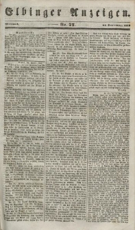 Elbinger Anzeigen, Nr. 77. Mittwoch, 26. September 1849