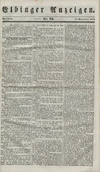 Elbinger Anzeigen, Nr. 95. Mittwoch, 28. November 1849