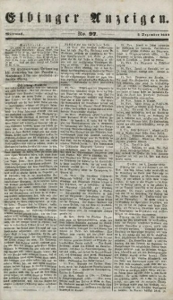 Elbinger Anzeigen, Nr. 97. Mittwoch, 5. Dezember 1849