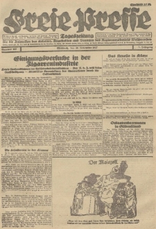 Freie Presse, Nr. 197 Mittwoch 30. November 1927 3. Jahrgang