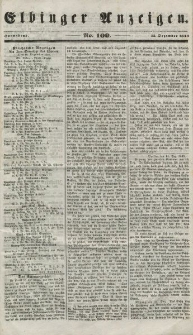 Elbinger Anzeigen, Nr. 100. Sonnabend, 15. Dezember 1849