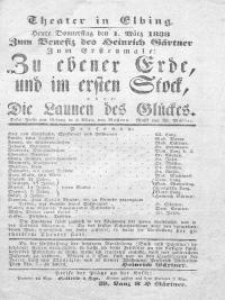Zu ebener Erde, und im ersten Stock, oder: Die Launen des Glückes - Johann Nepomuk Nestroy