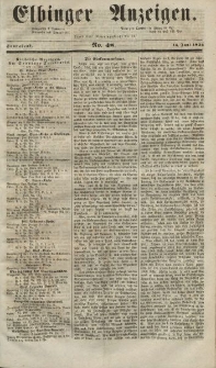 Elbinger Anzeigen, Nr. 48. Sonnabend, 14. Juni 1851
