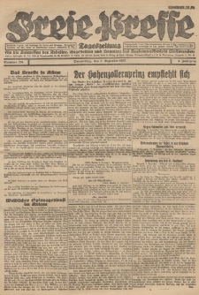 Freie Presse, Nr. 204 Donnerstag 8. Dezember 1927 3. Jahrgang