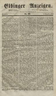 Elbinger Anzeigen, Nr. 97. Mittwoch, 3. Dezember 1851