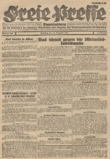 Freie Presse, Nr. 208 Dienstag 13. Dezember 1927 3. Jahrgang