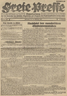 Freie Presse, Nr. 209 Mittwoch 14. Dezember 1927 3. Jahrgang