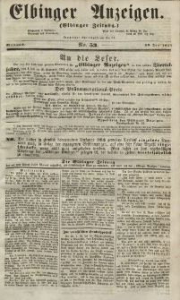 Elbinger Anzeigen, Nr. 53. Mittwoch, 30. Juni 1852