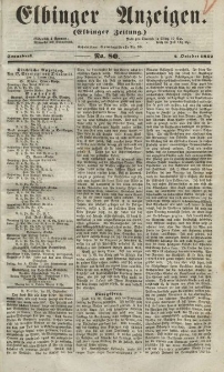 Elbinger Anzeigen, Nr. 80. Sonnabend, 2. Oktober 1852