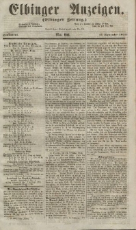 Elbinger Anzeigen, Nr. 96. Sonnabend, 27. November 1852