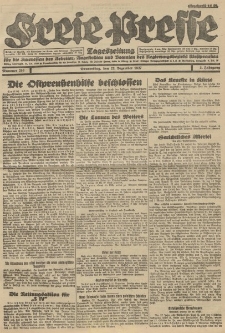 Freie Presse, Nr. 216 Donnerstag 22. Dezember 1927 3. Jahrgang