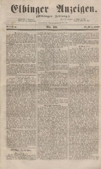 Elbinger Anzeigen, Nr. 26. Mittwoch, 30. März 1853