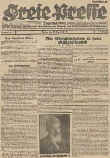 Freie Presse, Nr. 217 Freitag 23. Dezember 1927 3. Jahrgang