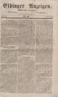 Elbinger Anzeigen, Nr. 38. Mittwoch, 11. Mai 1853