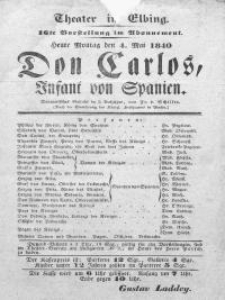 Don Carlos, Infant von Spanien - Friedrich Schiller