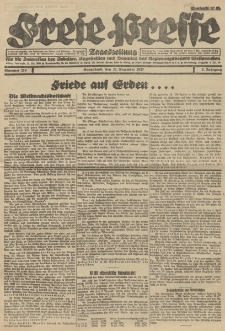 Freie Presse, Nr. 218 Sonnabend 24. Dezember 1927 3. Jahrgang