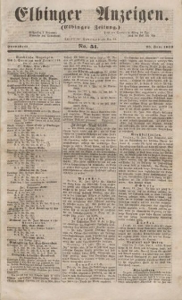 Elbinger Anzeigen, Nr. 51. Sonnabend, 25. Juni 1853