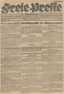 Freie Presse, Nr. 220 Mittwoch 28. Dezember 1927 3. Jahrgang