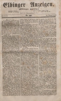 Elbinger Anzeigen, Nr. 68. Mittwoch, 24. August 1853