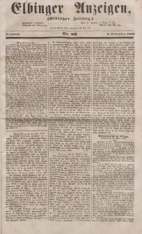 Elbinger Anzeigen, Nr. 88. Mittwoch, 2. November 1853