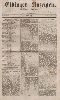 Elbinger Anzeigen, Nr. 89. Sonnabend, 5. November 1853
