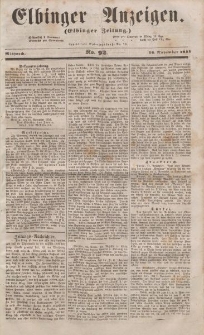 Elbinger Anzeigen, Nr. 92. Mittwoch, 16. November 1853
