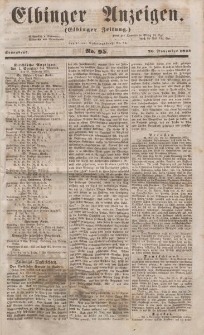 Elbinger Anzeigen, Nr. 95. Sonnabend, 26. November 1853