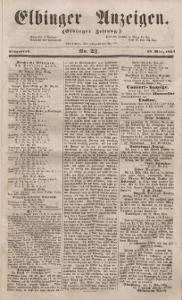 Elbinger Anzeigen, Nr. 23. Sonnabend, 18. März 1854