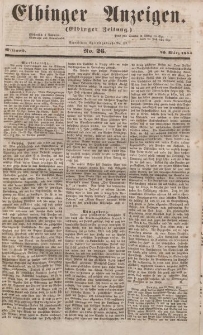 Elbinger Anzeigen, Nr. 26. Mittwoch, 29. März 1854
