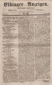 Elbinger Anzeigen, Nr. 37. Sonnabend, 6. Mai 1854