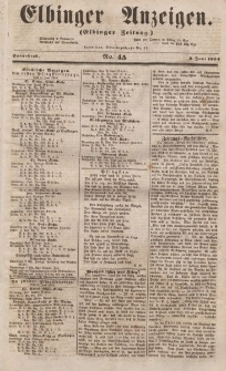 Elbinger Anzeigen, Nr. 45. Sonnabend, 3. Juni 1854