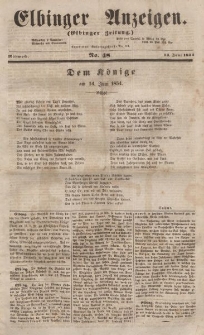 Elbinger Anzeigen, Nr. 48. Mittwoch, 14. Juni 1854